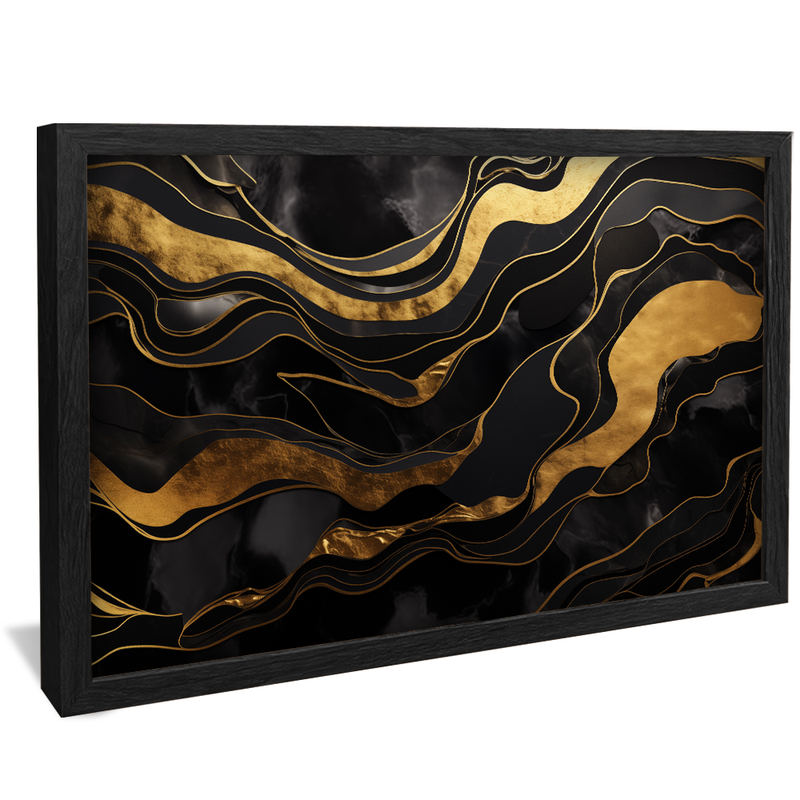 Marble Golden Lines V809 Canvas