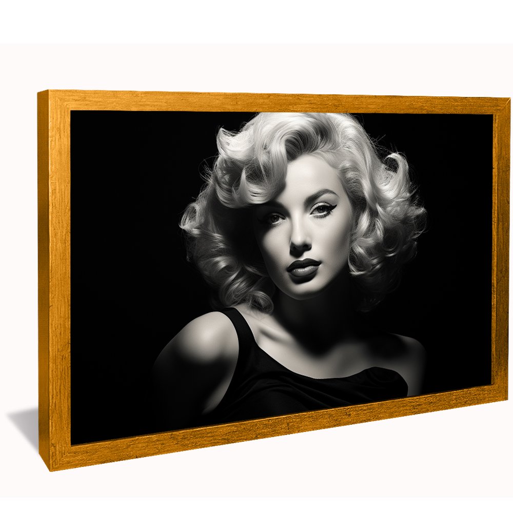 Marilyn Monroe Black and White Canvas