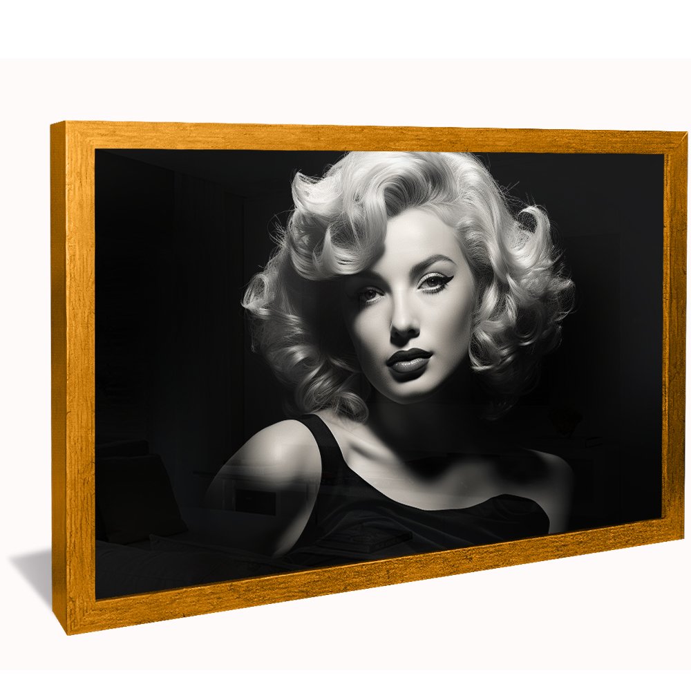 Marilyn Monroe Black and White Canvas