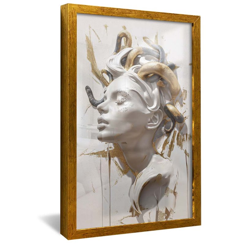 Medusa in Plaster and Gold R1979 Canvas