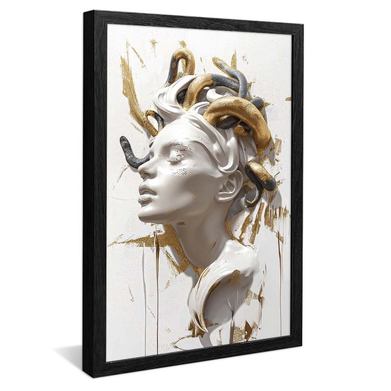 Medusa in Plaster and Gold R1979 Canvas