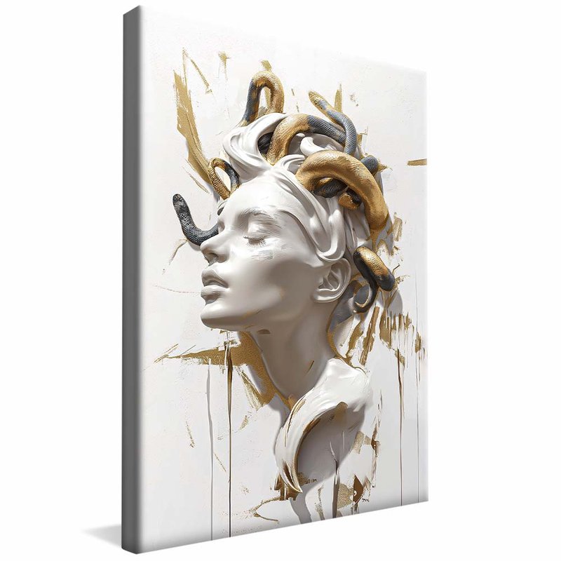 Medusa in Plaster and Gold R1979 Canvas