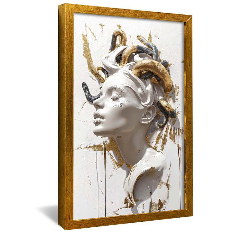 Medusa in Plaster and Gold R1979 Canvas