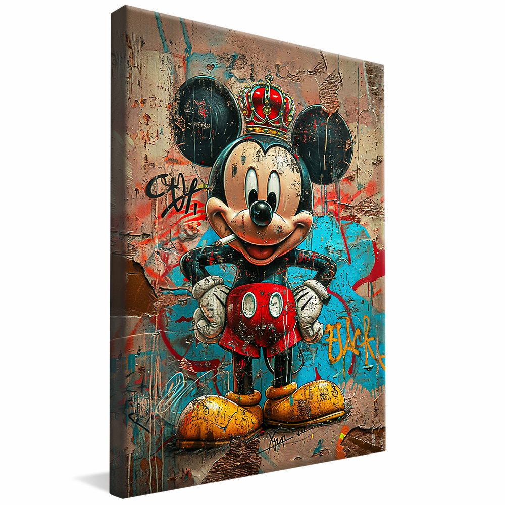 Mickey and Cigarret V1224 Canvas