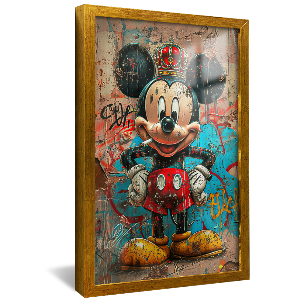 Mickey and Cigarret V1224 Canvas