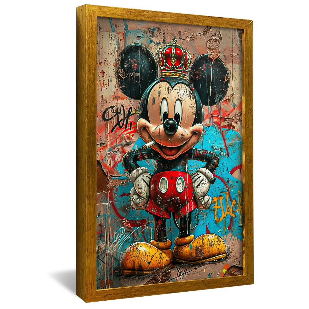 Mickey and Cigarret V1224 Canvas