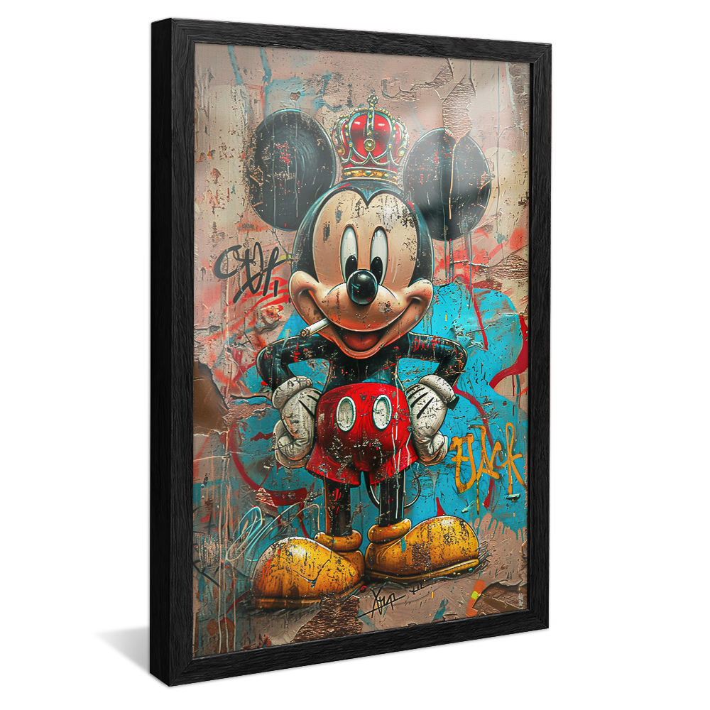 Mickey and Cigarret V1224 Canvas