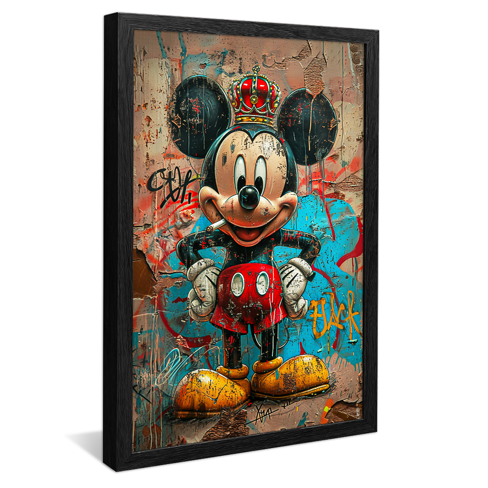 Mickey and Cigarret V1224 Canvas