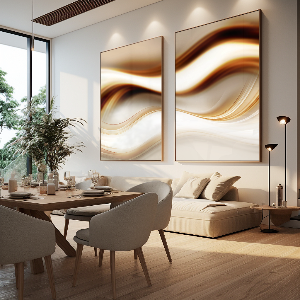 Minimalist Abstract V99 Set of 2 Canvas
