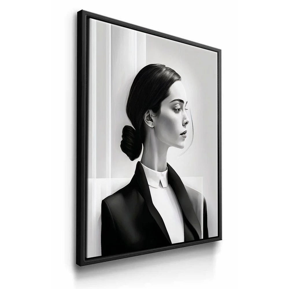 Minimalist Art Woman Canvas