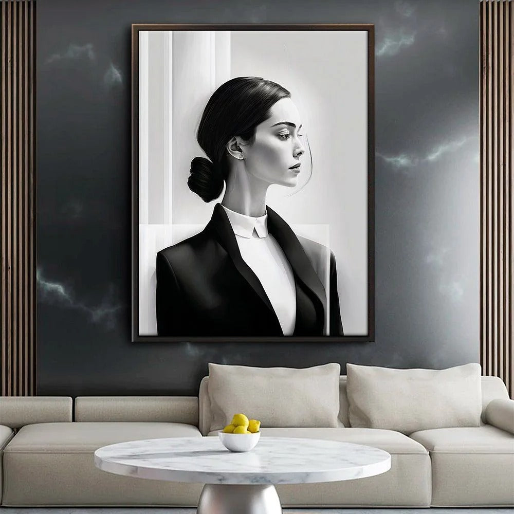 Minimalist Art Woman Canvas