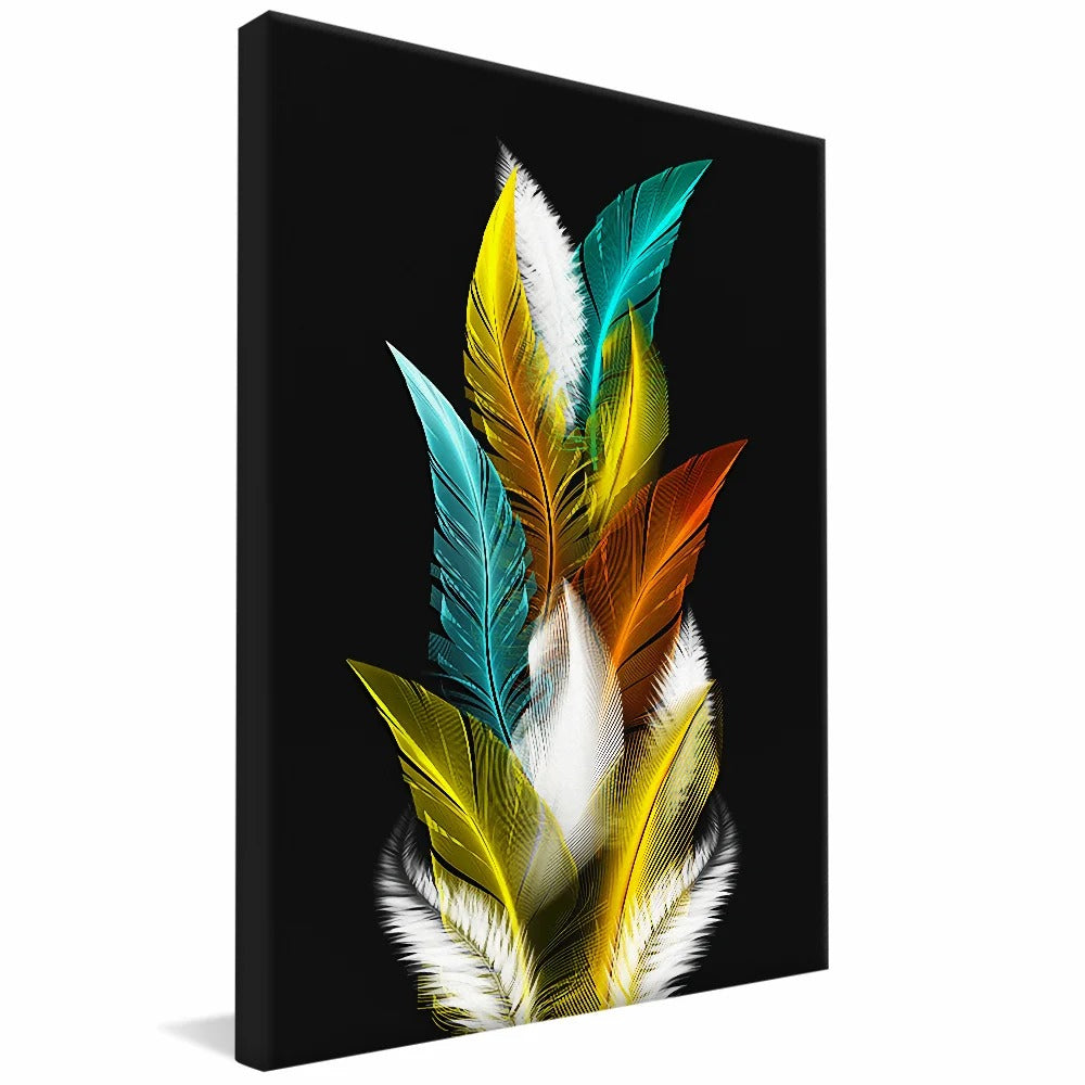 Minimalist Feathers Canvas