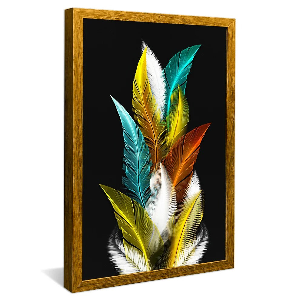 Minimalist Feathers Canvas