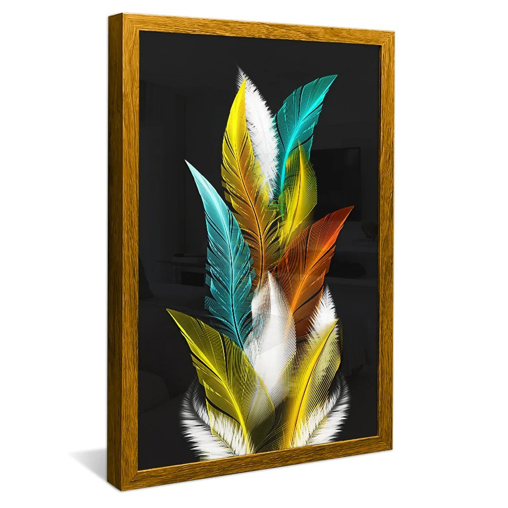 Minimalist Feathers Canvas