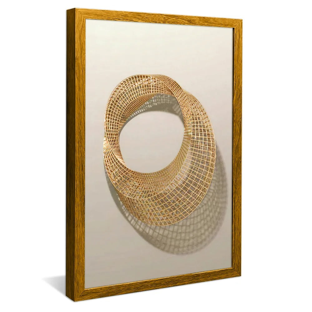 Minimalist Gold Circle Canvas