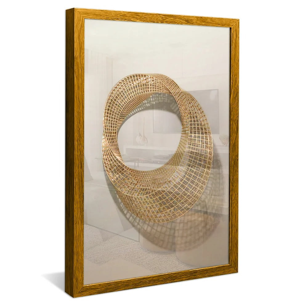 Minimalist Gold Circle Canvas