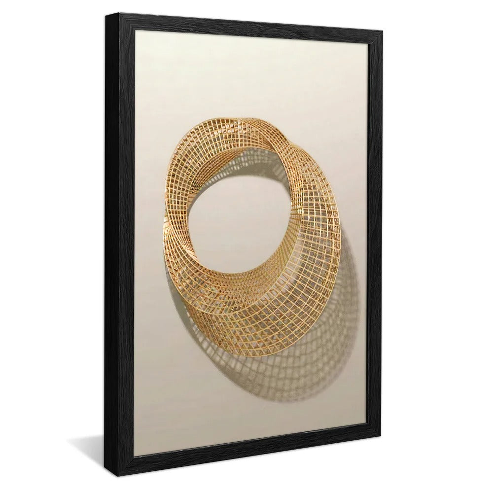 Minimalist Gold Circle Canvas