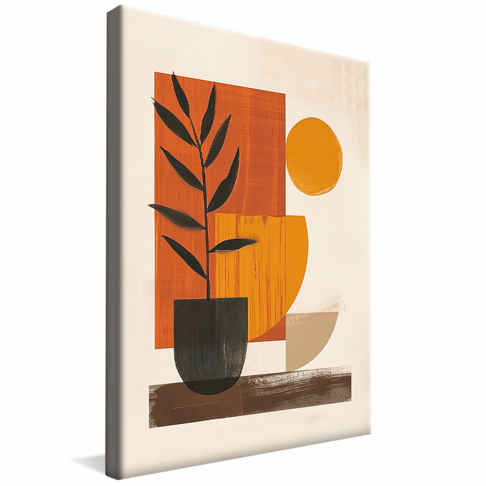 Minimalist Painting Vase V1212 Canvas