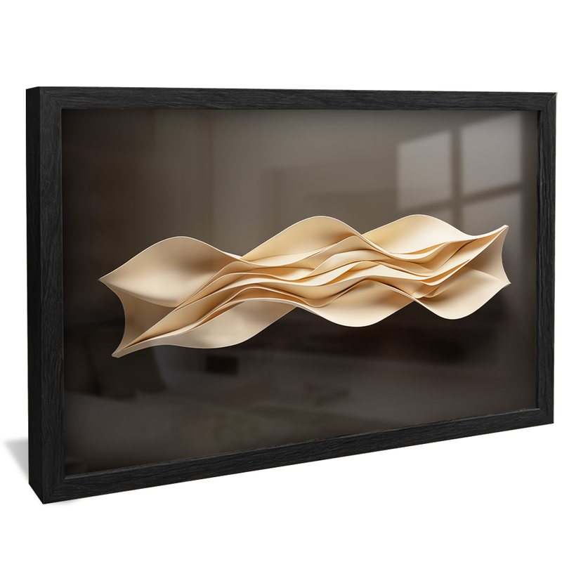 Minimalist Sculpture Folds V968 Canvas