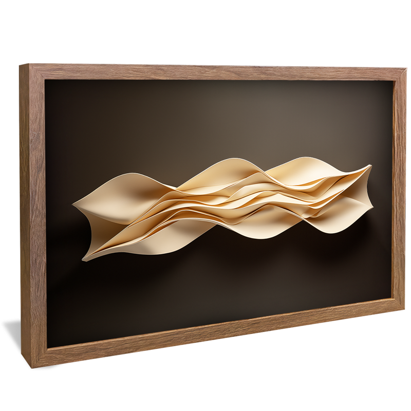 Minimalist Sculpture Folds V968 Canvas