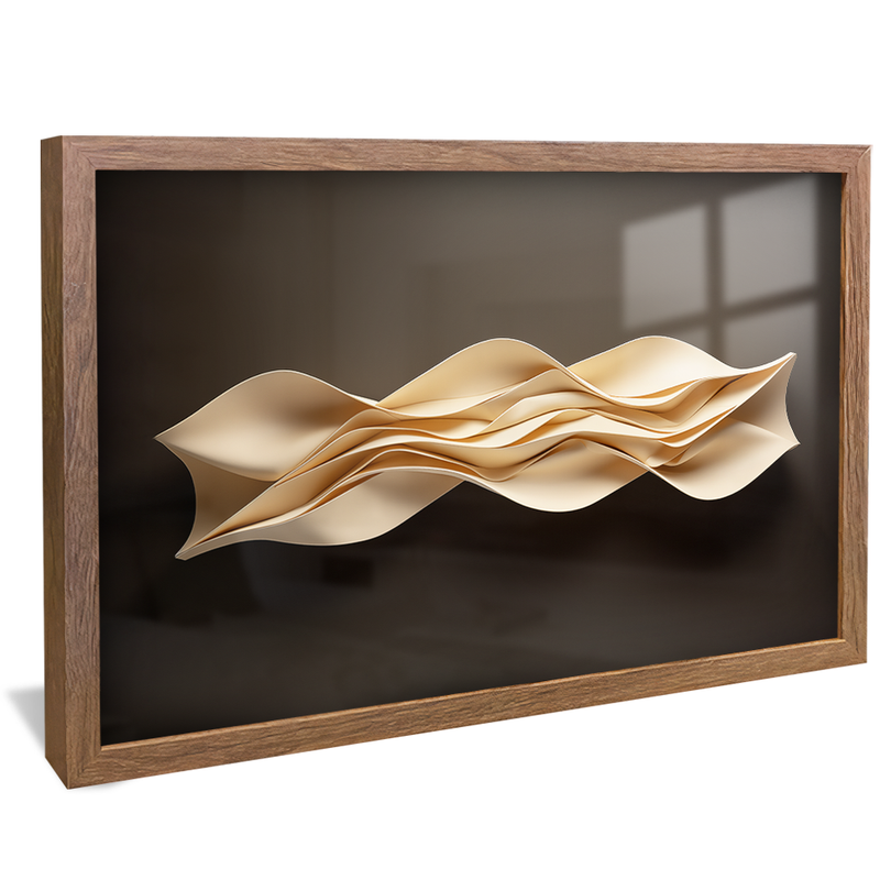 Minimalist Sculpture Folds V968 Canvas