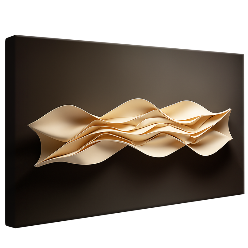 Minimalist Sculpture Folds V968 Canvas