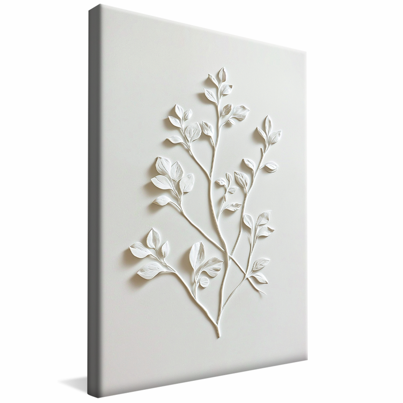 1 Piece Minimalist White Tree V1251 Canvas