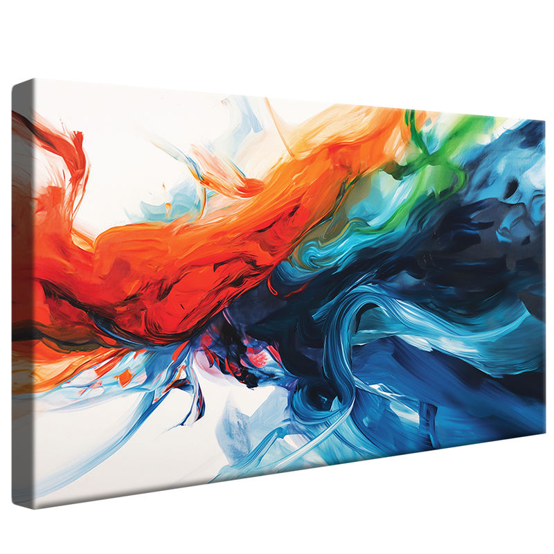 Mixture of Hot and Cold Tones V1360 Canvas