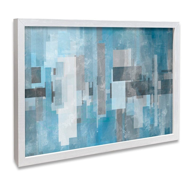 Modern Abstract Clean Blue Canvas