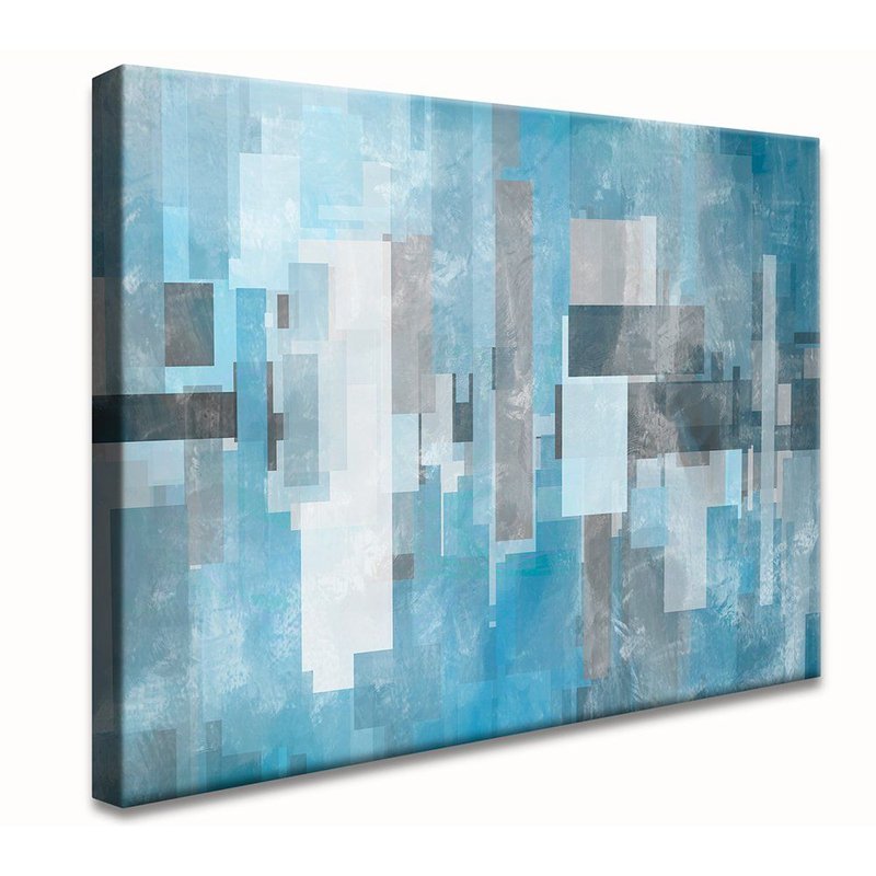 Modern Abstract Clean Blue Canvas