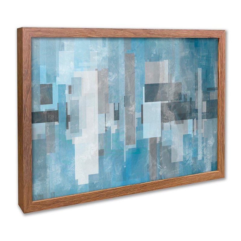 Modern Abstract Clean Blue Canvas