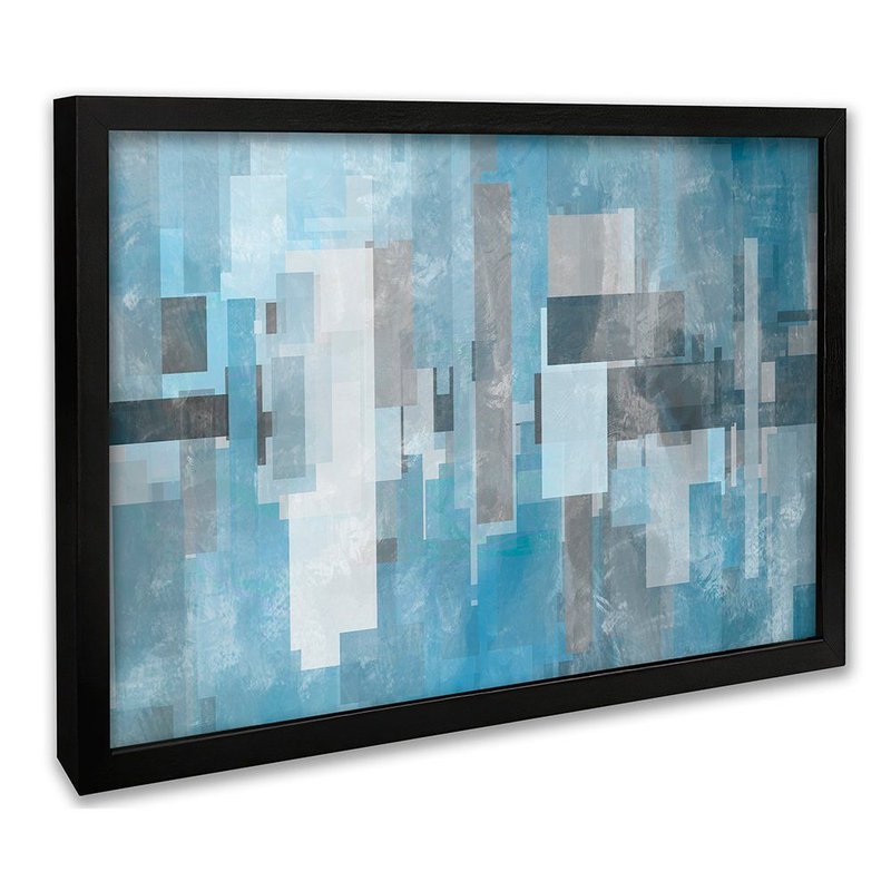 Modern Abstract Clean Blue Canvas