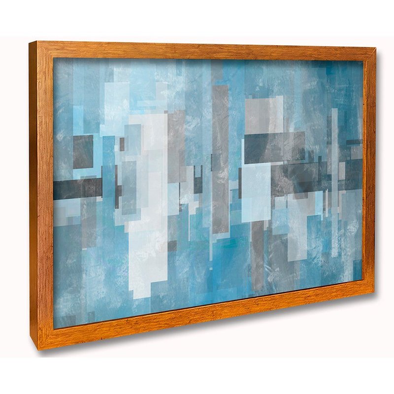 Modern Abstract Clean Blue Canvas