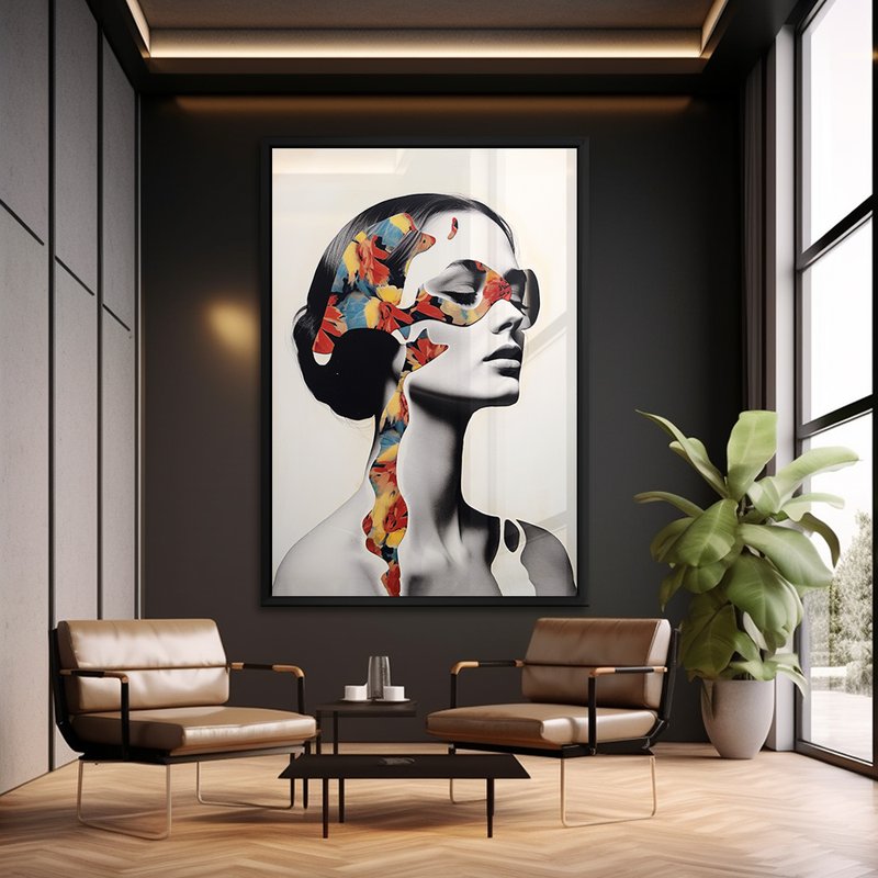 Modern Collab Woman Art Canvas