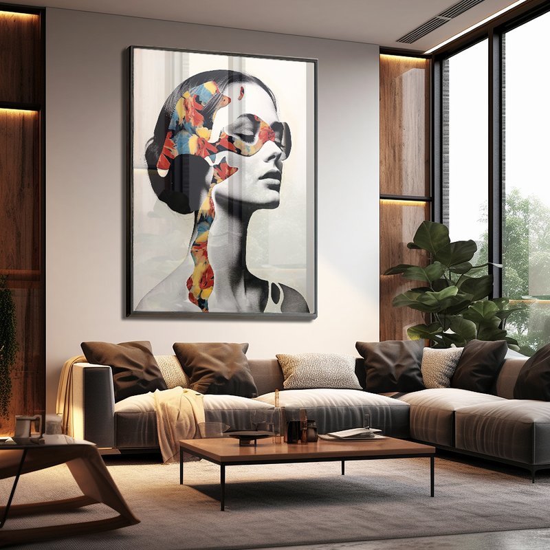 Modern Collab Woman Art Canvas