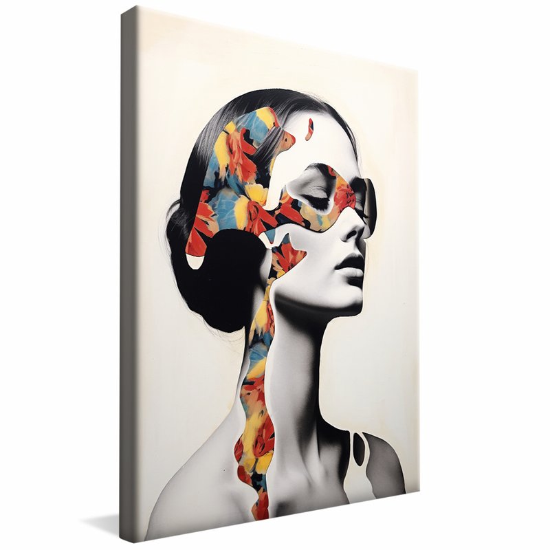 Modern Collab Woman Art Canvas