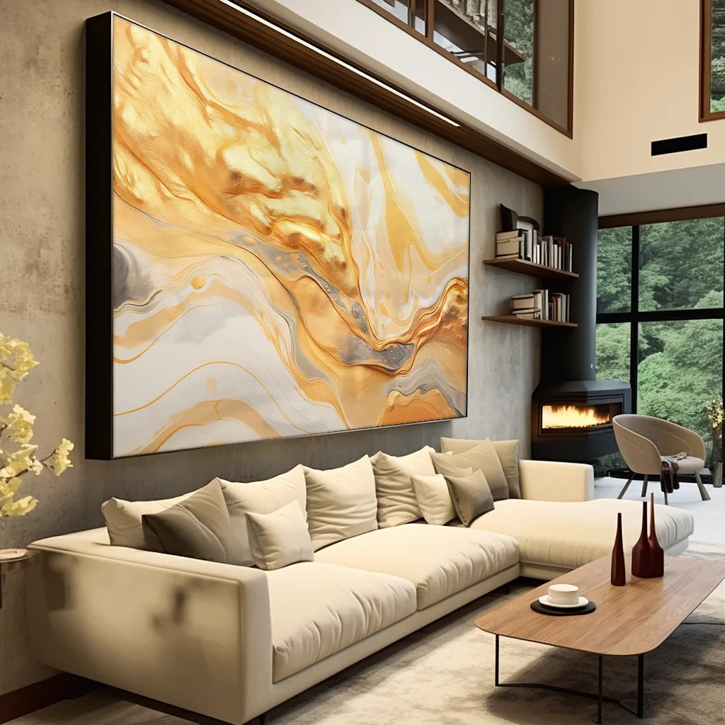 Molten gold Canvas