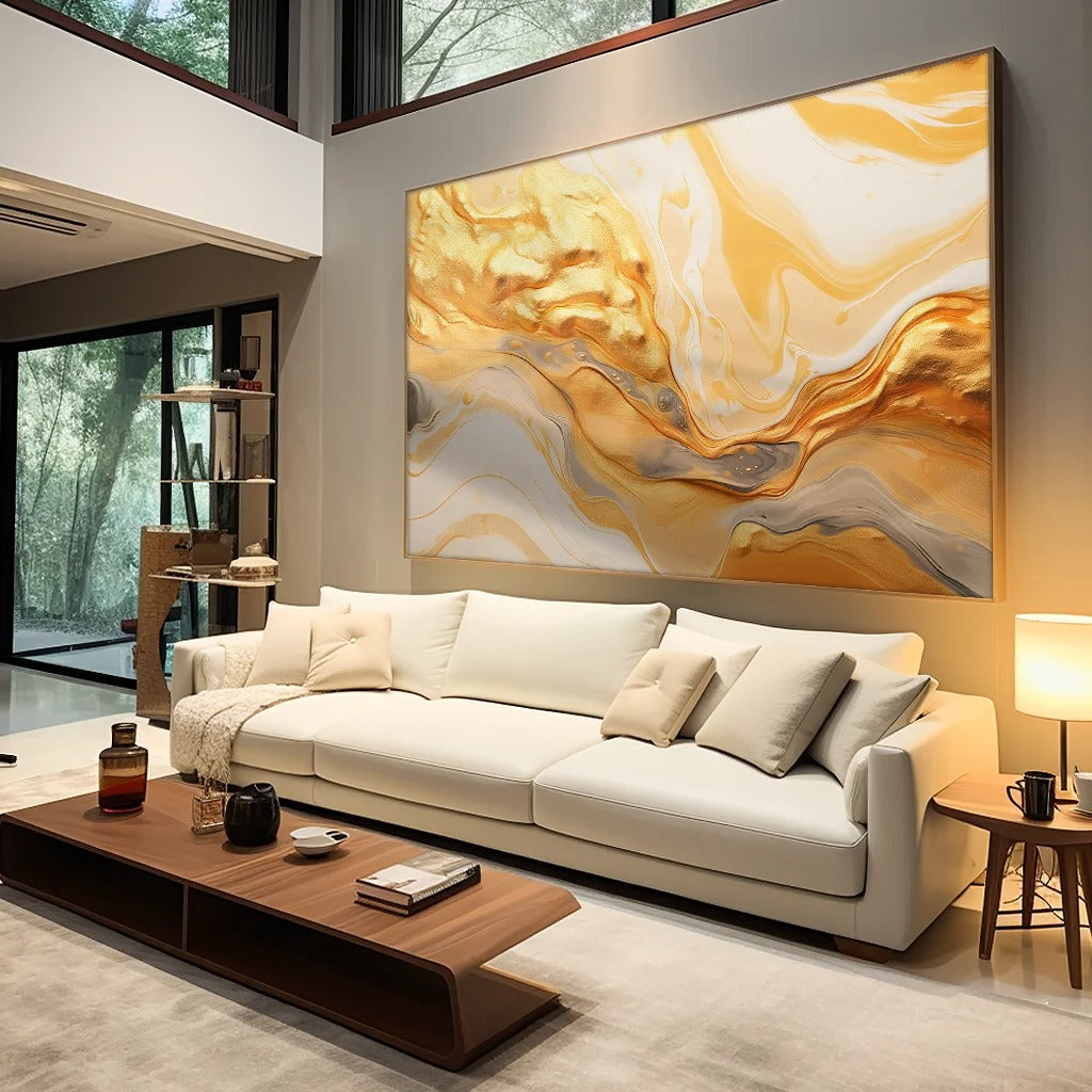 Molten gold Canvas