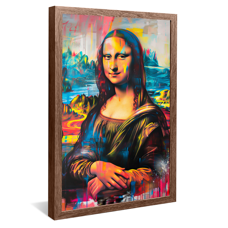 Mona Lisa Street Art V1305 Canvas