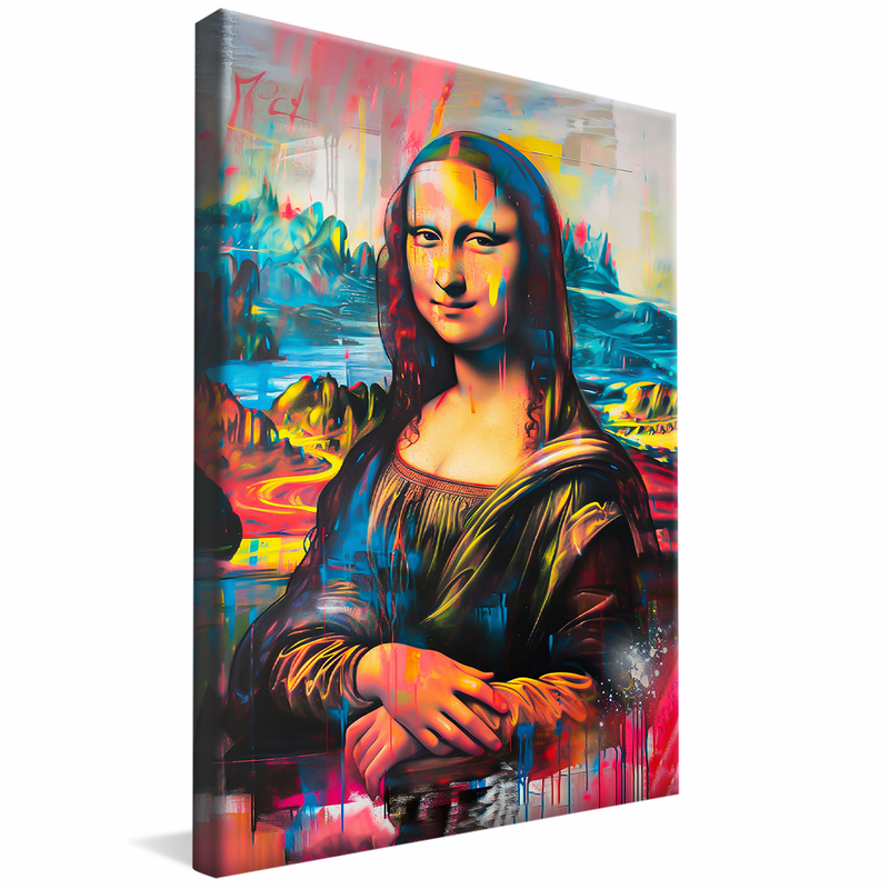 Mona Lisa Street Art V1305 Canvas