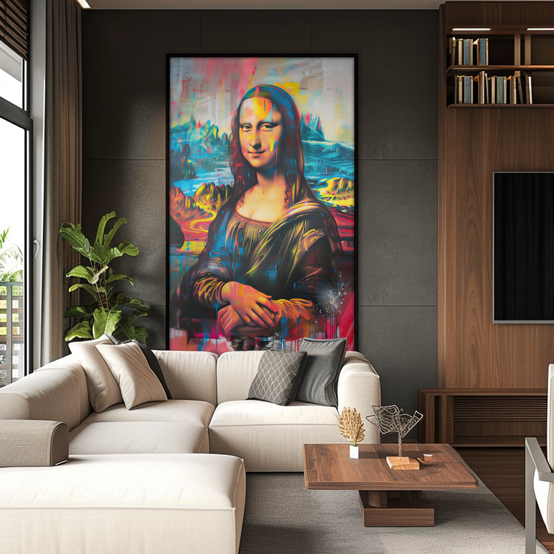 Mona Lisa Street Art V1305 Canvas