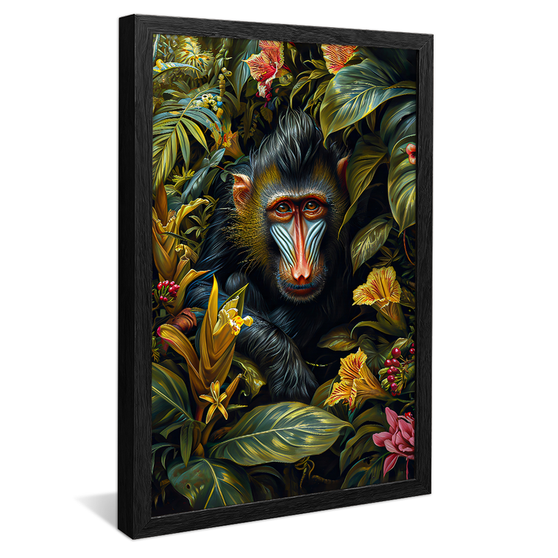 1 Piece Monkey in the Exotic Forest V1211 Canvas