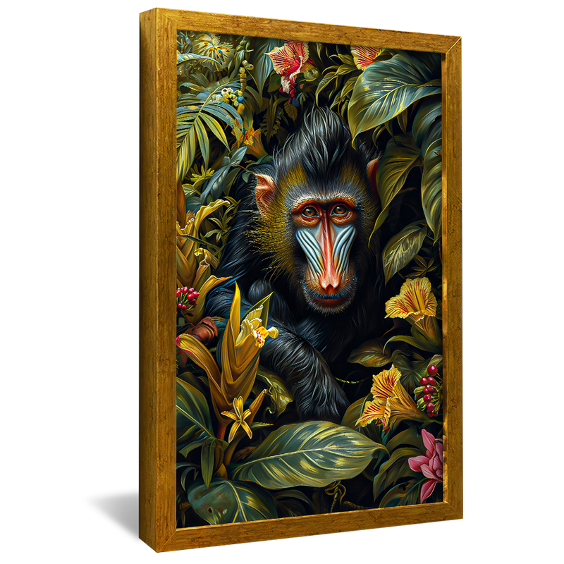 1 Piece Monkey in the Exotic Forest V1211 Canvas