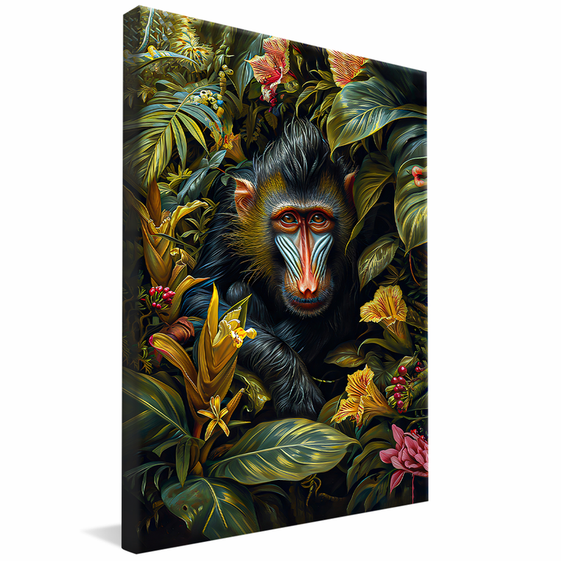 1 Piece Monkey in the Exotic Forest V1211 Canvas