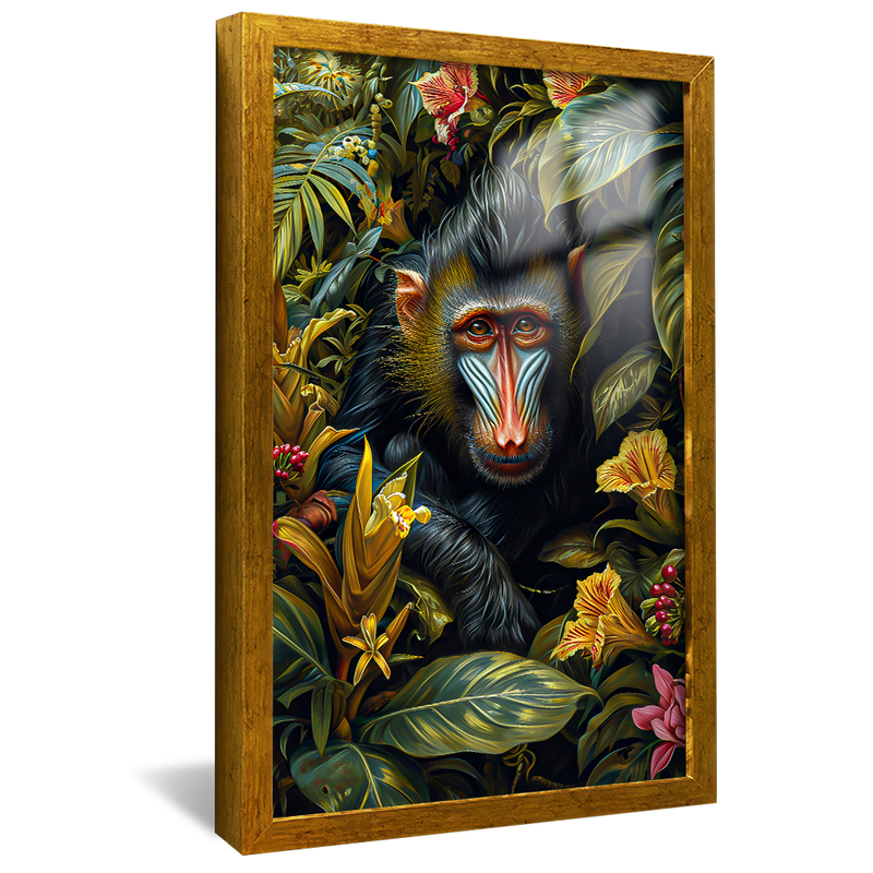 1 Piece Monkey in the Exotic Forest V1211 Canvas