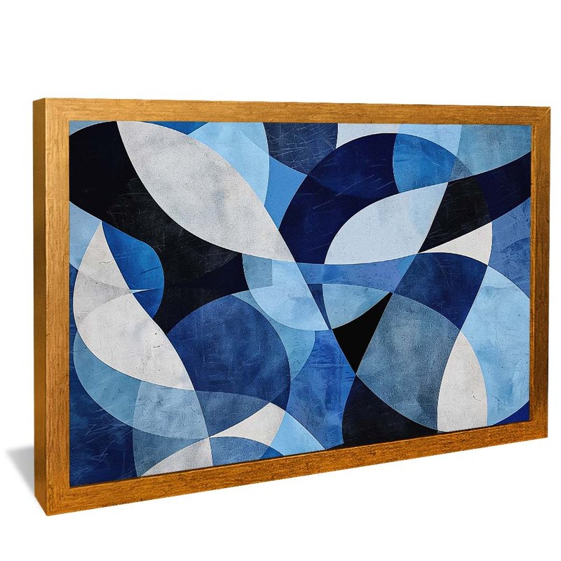 Mosaic Blue Patterns V1902 Canvas