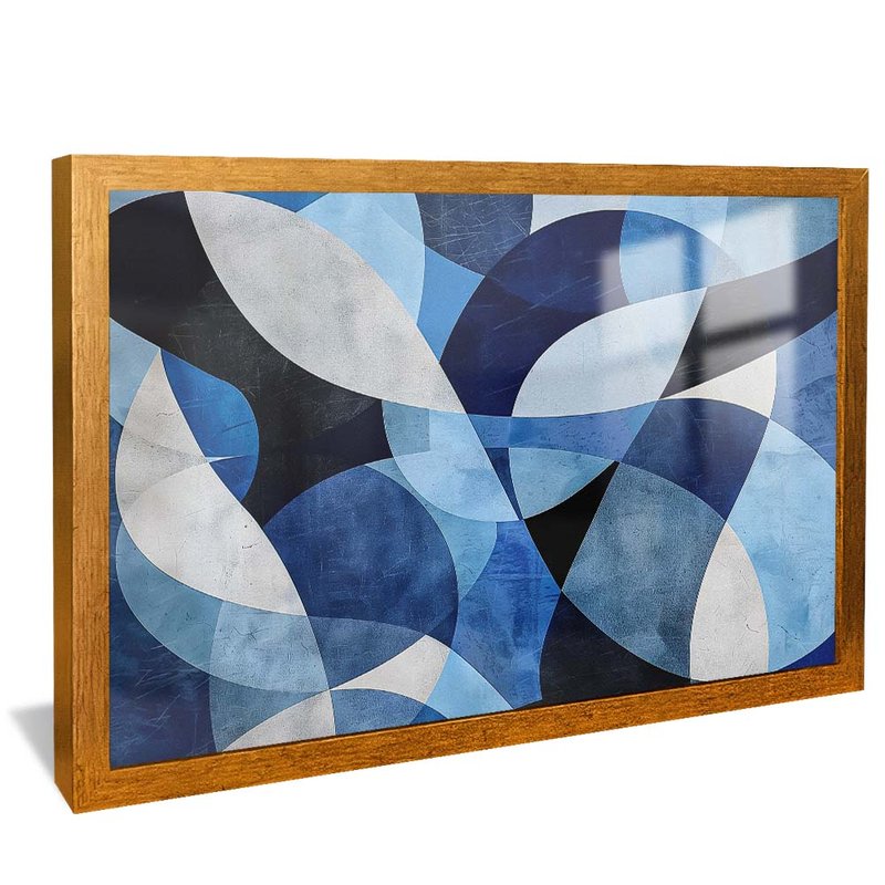 Mosaic Blue Patterns V1902 Canvas