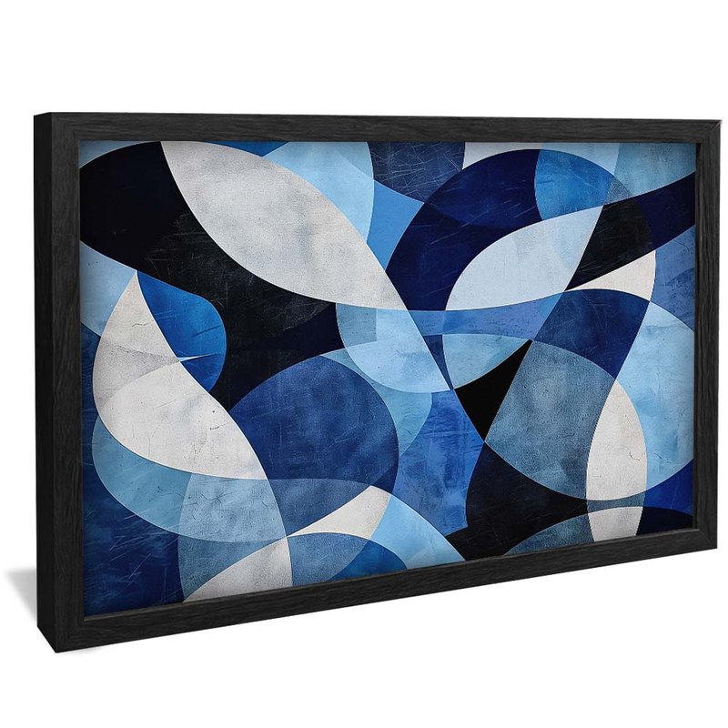 Mosaic Blue Patterns V1902 Canvas