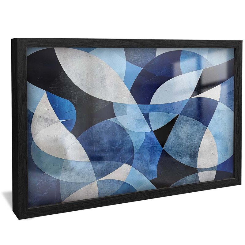 Mosaic Blue Patterns V1902 Canvas