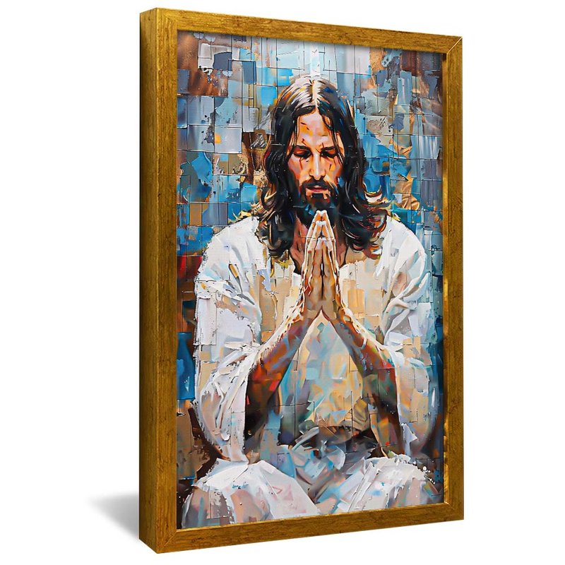 Mosaic Jesus V1842 Canvas